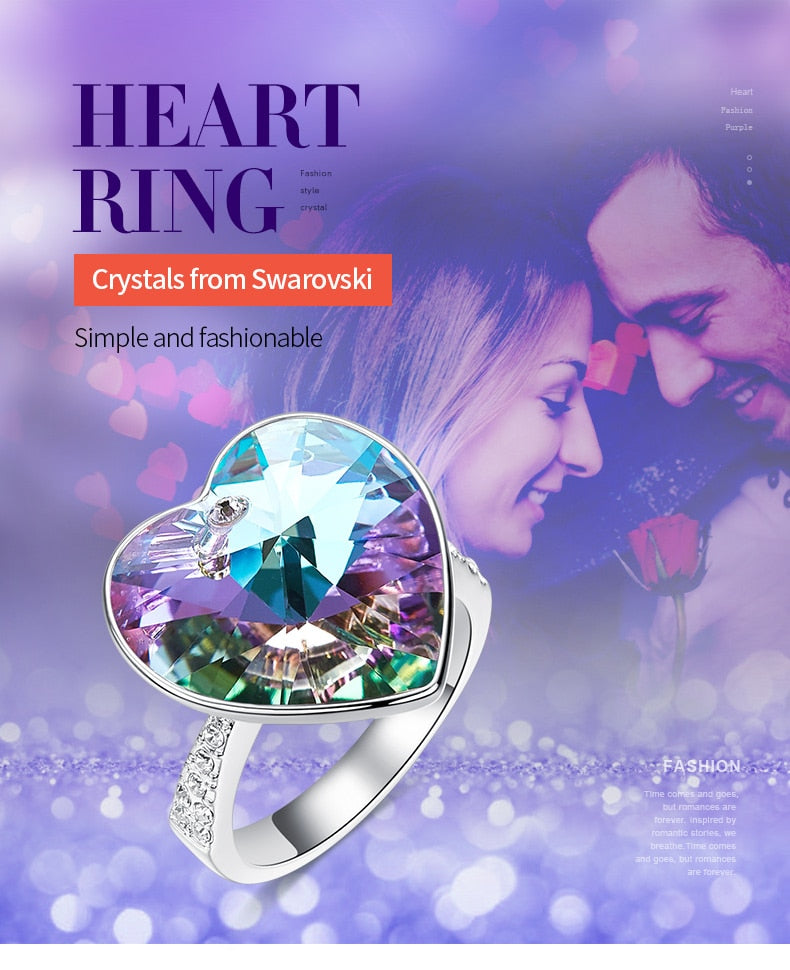 The Crystal Heart from Swarovski Wedding Ring - the jewellery house