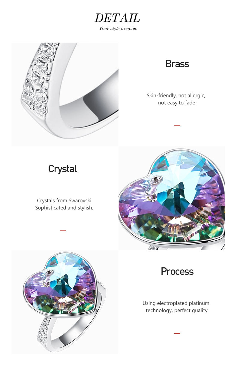 The Crystal Heart from Swarovski Wedding Ring - the jewellery house