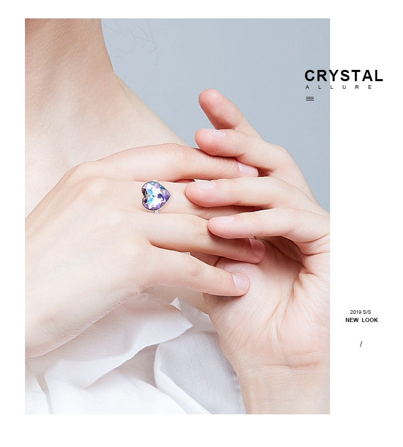 The Crystal Heart from Swarovski Wedding Ring - the jewellery house