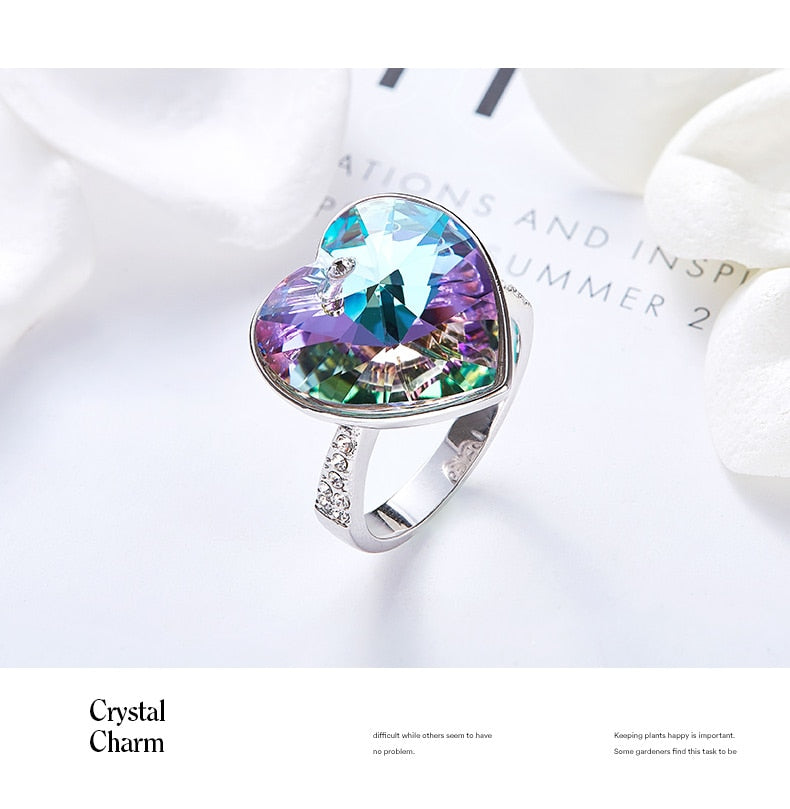 The Crystal Heart from Swarovski Wedding Ring - the jewellery house