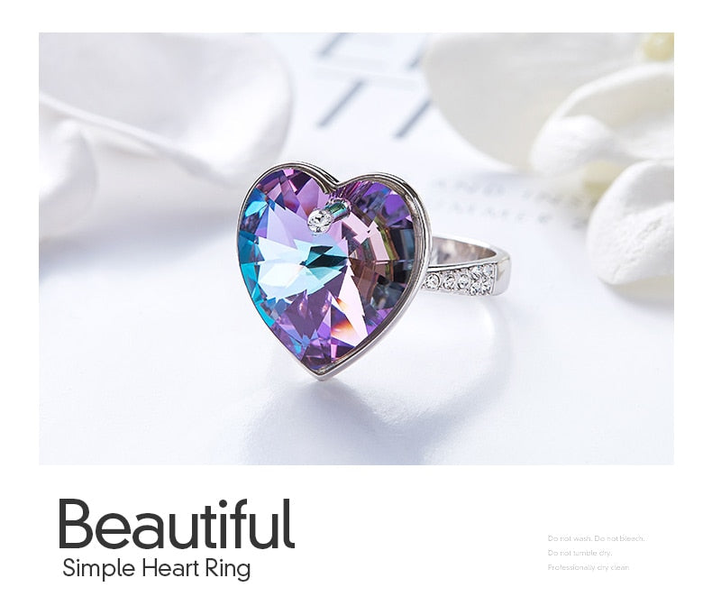 The Crystal Heart from Swarovski Wedding Ring - the jewellery house