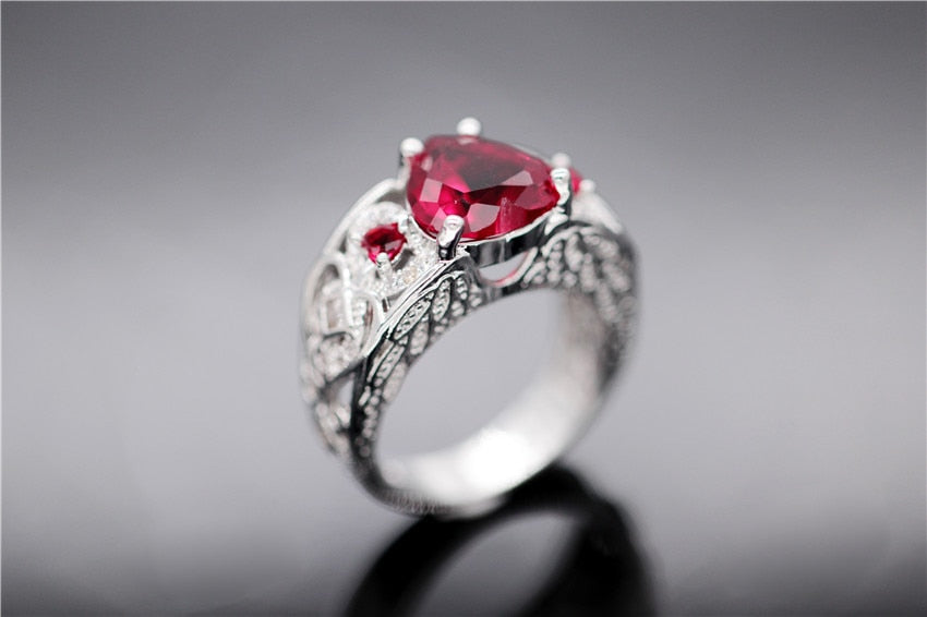 The Red Heart Wedding Rings - the jewellery house