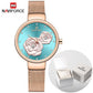 NAVIFORCE 3D Rose Fashion Ladies Watches for women - the jewellery house