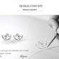 Silver Double Shape CZ  Romantic Pink Heart Stud Earrings - The Jewellery House