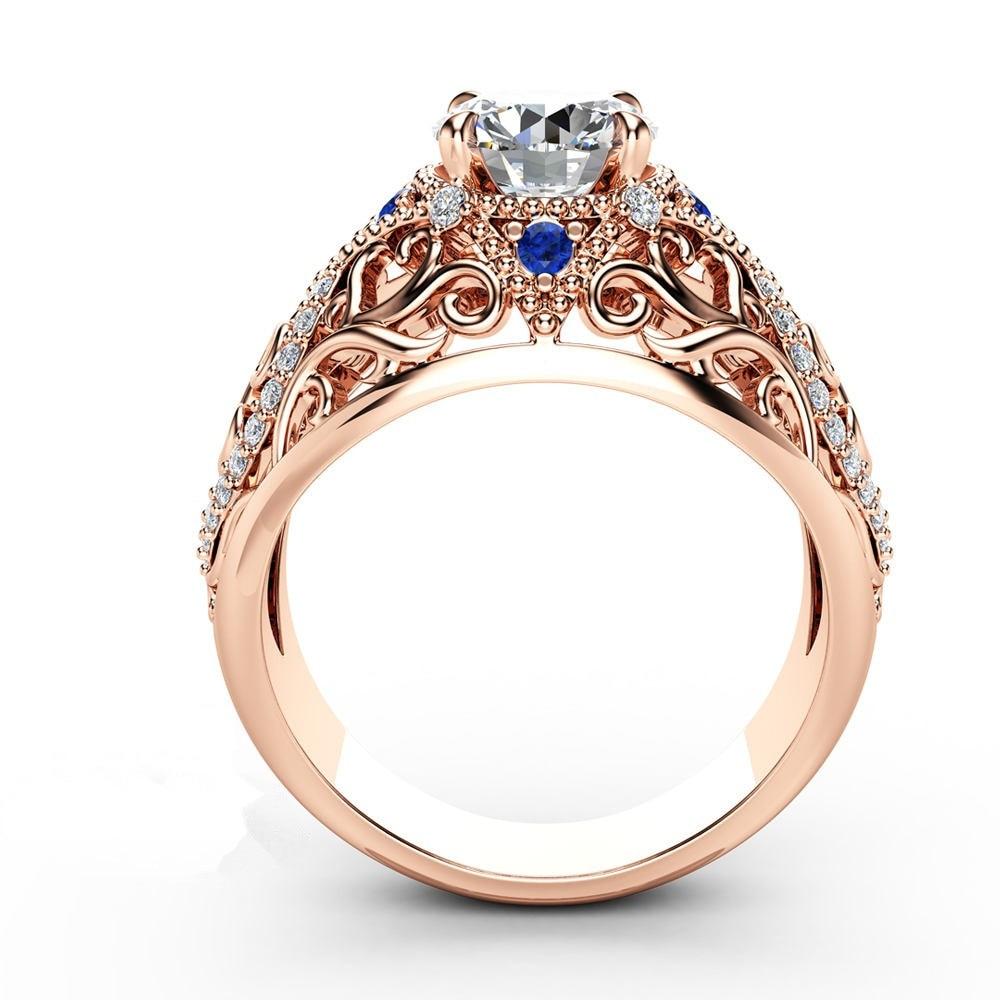 Solitaire Flower Luxury Ring - the jewellery house