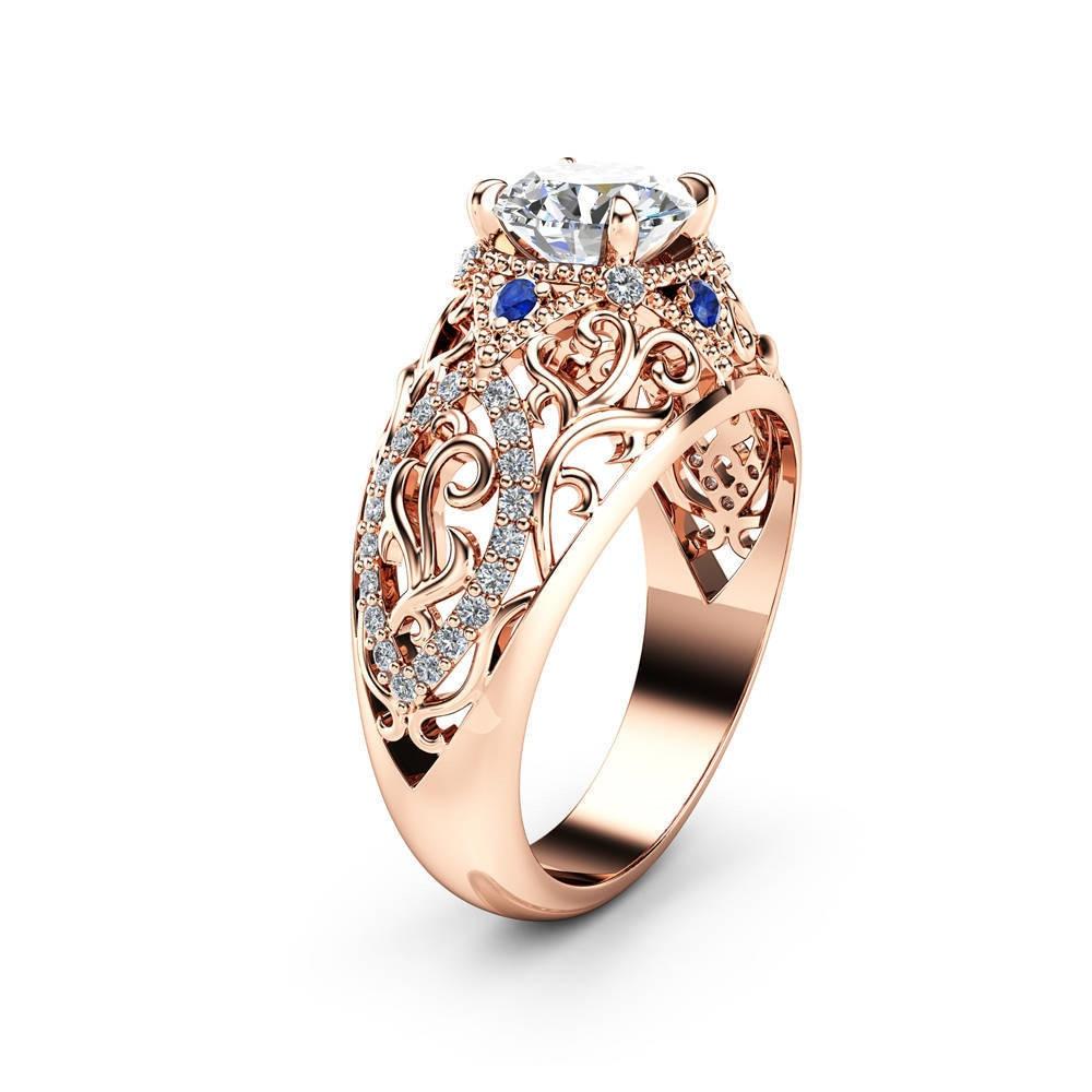 Solitaire Flower Luxury Ring - the jewellery house