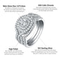 Luxury 2.1 Ct CZ Wedding Sterling Silver Rings Jewelry  - The Jewellery House