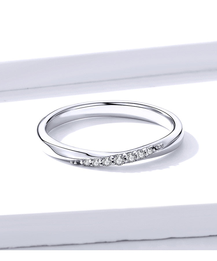 Shining Silver Ring Zirconia - The Jewellery House