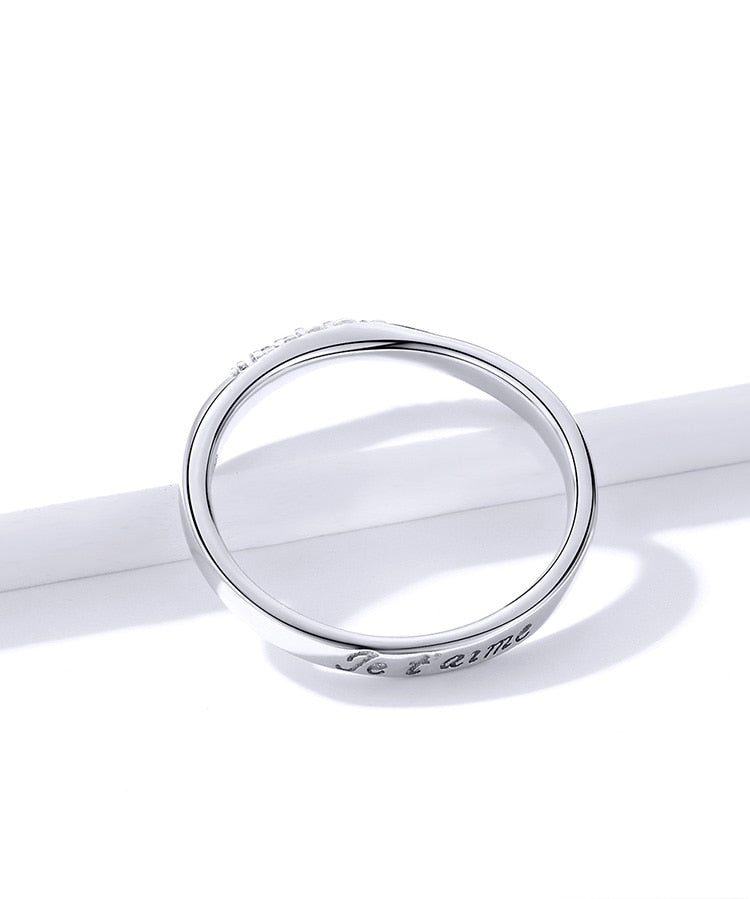 Shining Silver Ring Zirconia - The Jewellery House