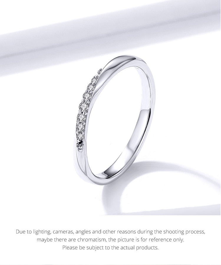 Shining Silver Ring Zirconia - The Jewellery House