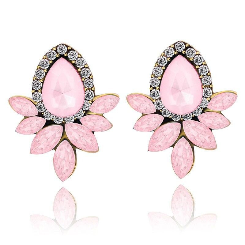 Water Drop Crystal Jewellery Earrings -the jewellery house