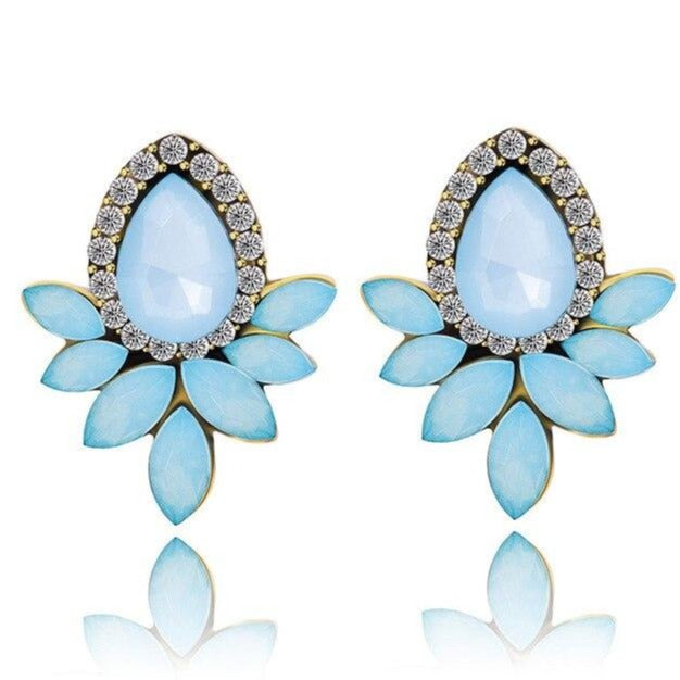 Water Drop Crystal Jewellery Earrings -the jewellery house