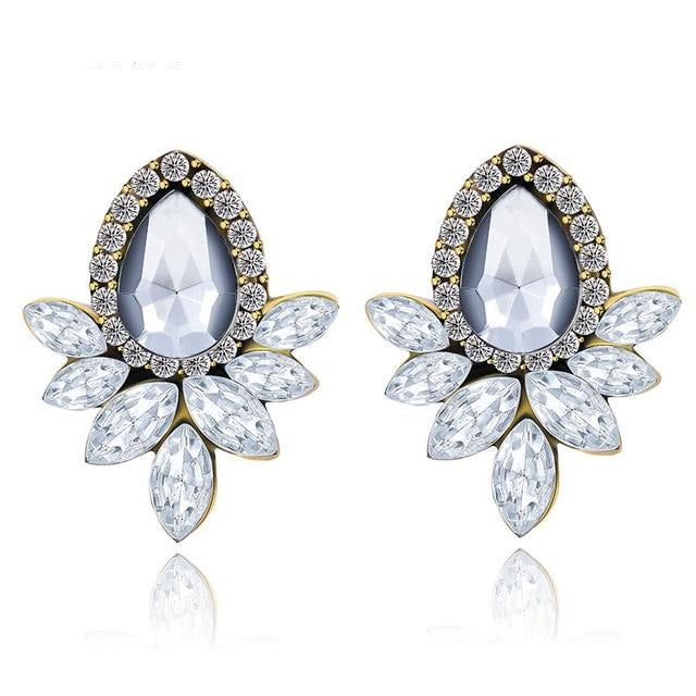 Water Drop Crystal Jewellery Earrings -the jewellery house