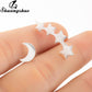 Leaf Stud Punk Earrings  - The Jewellery House