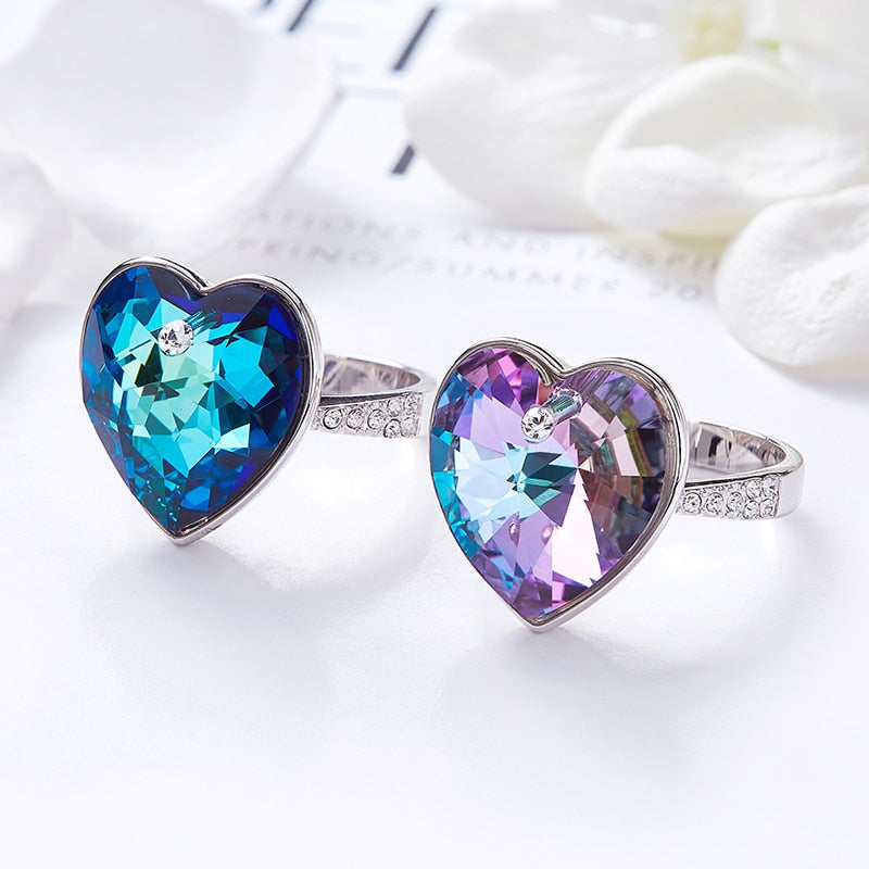 The Crystal Heart from Swarovski Wedding Ring - the jewellery house