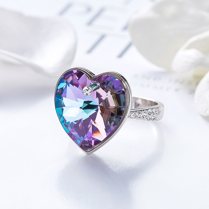 The Crystal Heart from Swarovski Wedding Ring - the jewellery house