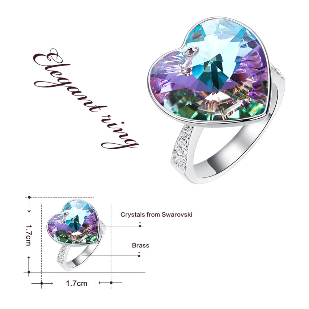 The Crystal Heart from Swarovski Wedding Ring - the jewellery house