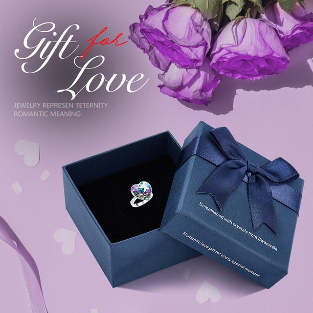 The Crystal Heart from Swarovski Wedding Ring - the jewellery house