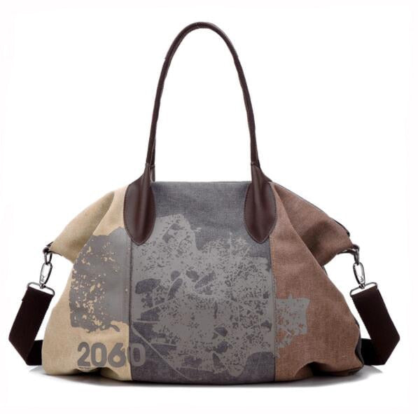 Large Pocket Casual Tote Canvas Bags For Women - The Jewellery House