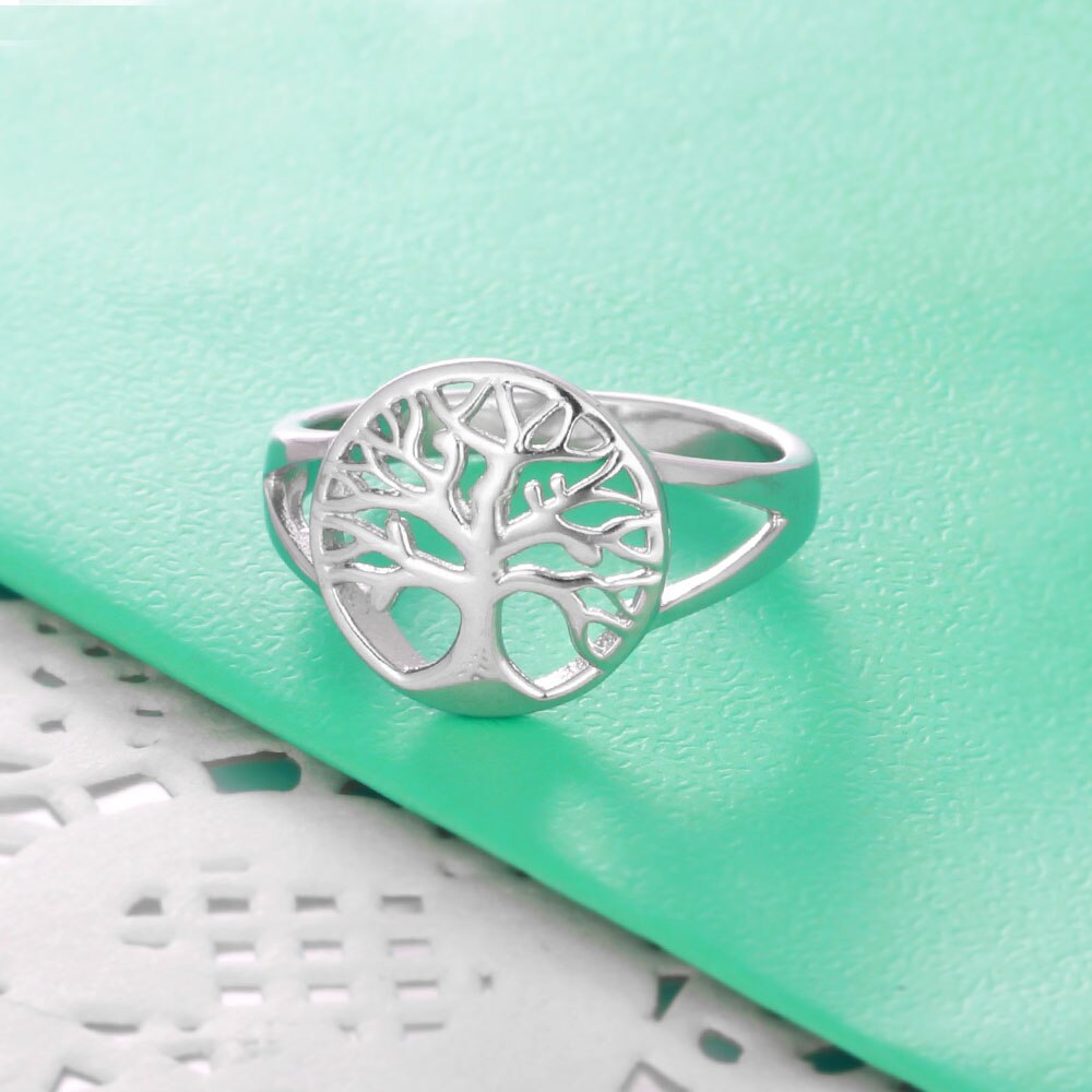 Sterling Silver 925 Tree of Life Ring - the jewellery house