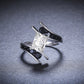 Row Black Silver Wedding Rings - The Jewellery House