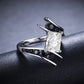 Row Black Silver Wedding Rings - The Jewellery House