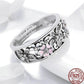 Silver Sparkling Cute Flower Rings - The Jewellery House