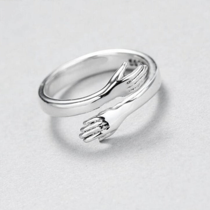 Hug Sterling Silver love ring - the jewellery house