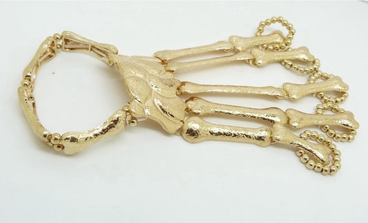 Skeleton Bones Hand Bracelet - The Jewellery House