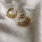 Metal Gold Twist Hoop Earrings - the jewellery house - the jewellery house