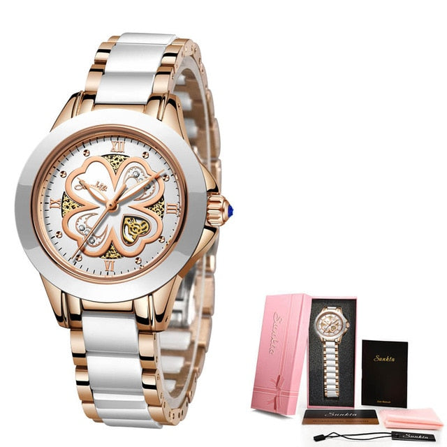 Fashion Women Rose Gold Bracelet Watch - The Jewellery House