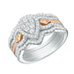 3 Pcs Special Silver Wedding Ring - the jewellery house
