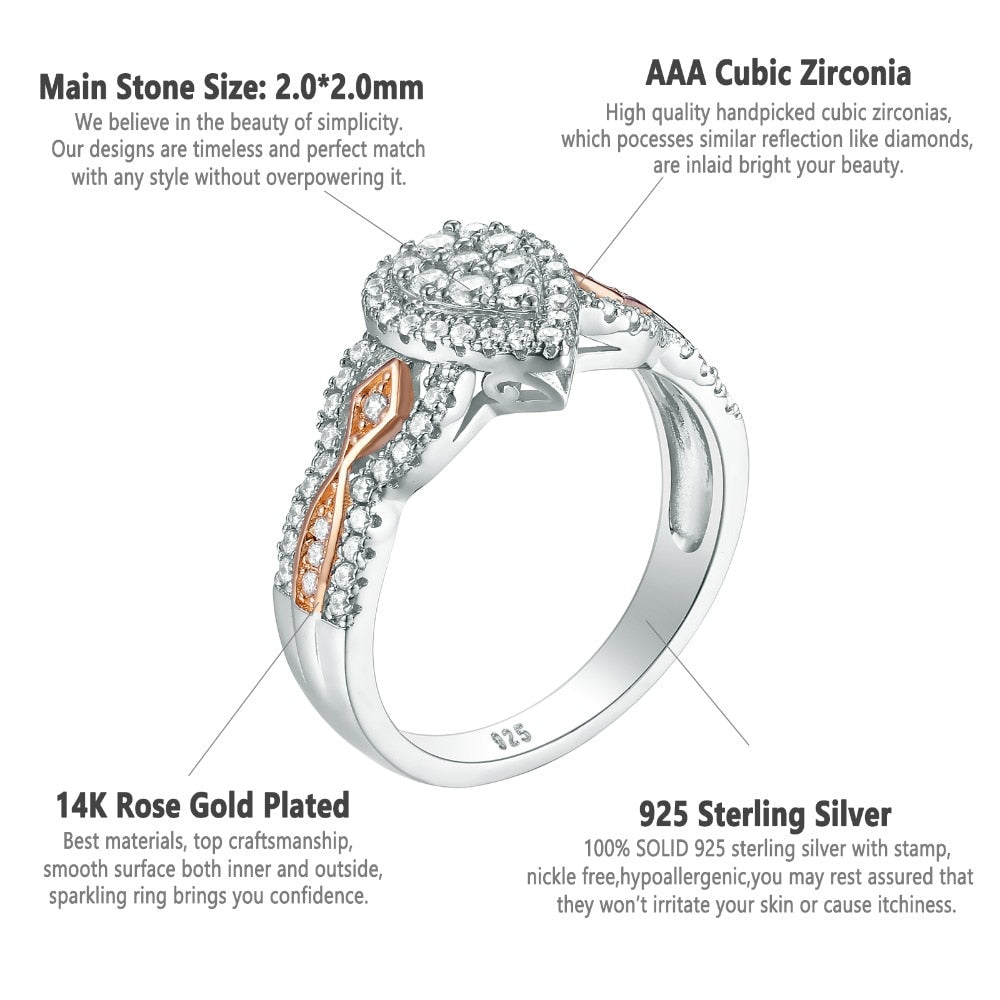 3 Pcs Special Silver Wedding Ring - the jewellery house