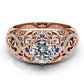 Solitaire Flower Luxury Ring - the jewellery house
