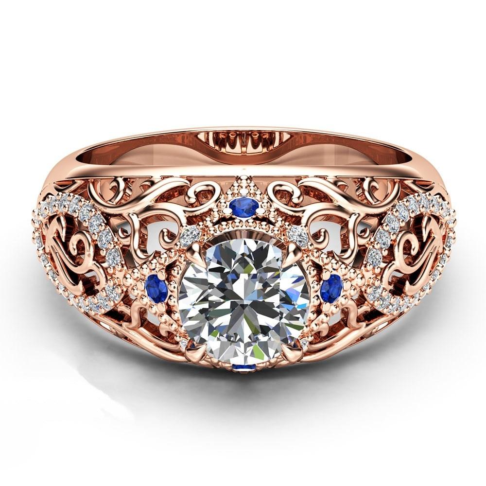 Solitaire Flower Luxury Ring - the jewellery house