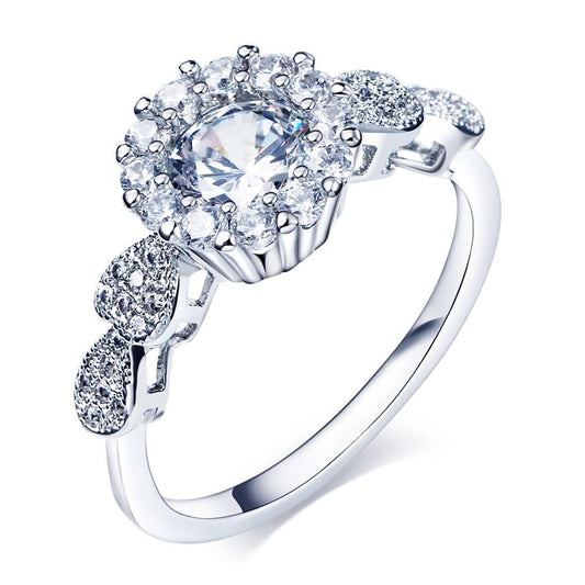 Cubic white zircon Wedding Rings - The Jewellery House