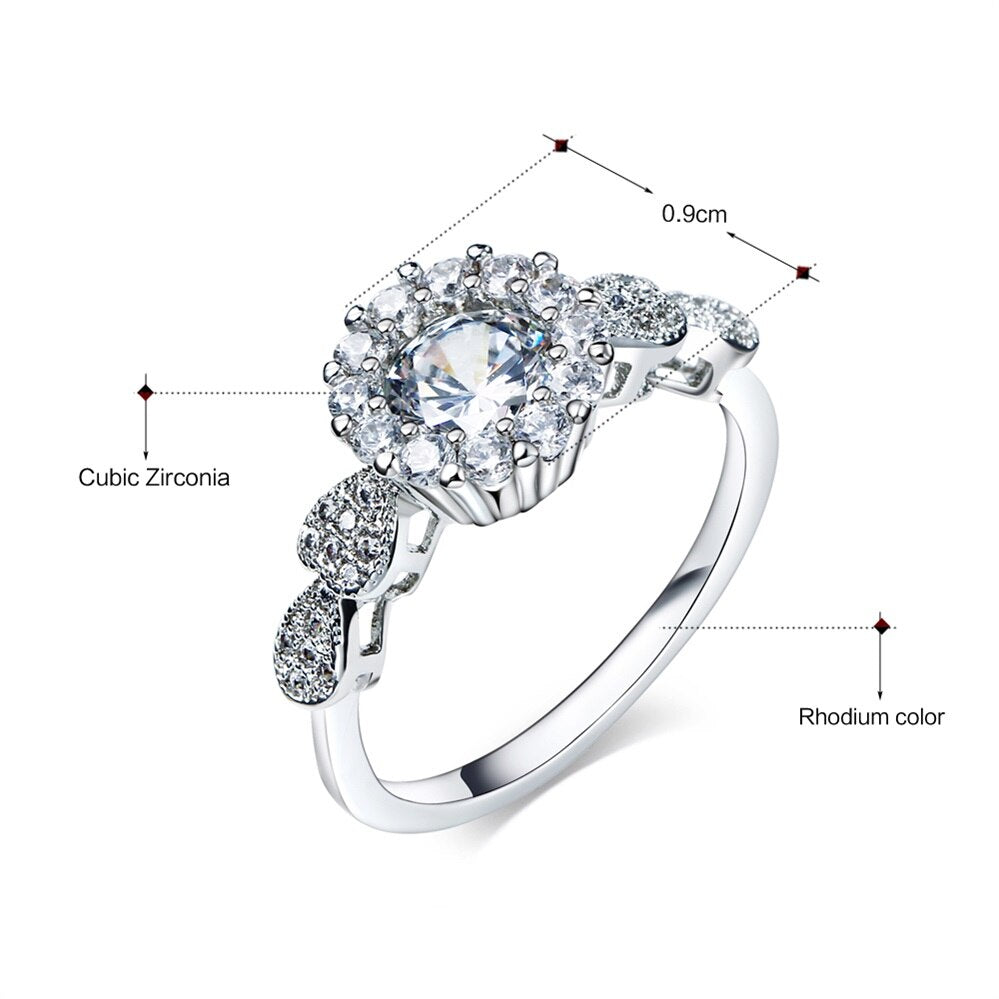 Cubic white zircon Wedding Rings - The Jewellery House