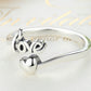 Open Sterling Silver Love Heart Ring - The Jewellery House