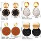 Shell Fluff Dangle Drop Korean Gold Earrings - The Jewellery House