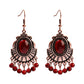 Bohemian Beaded Orange Earrings Tassel  - The Jewellery House