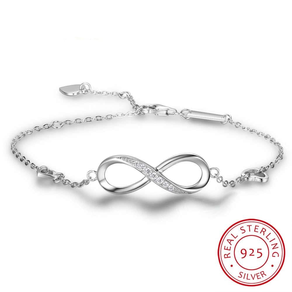 Infinity Fashion Silver Bracelets - the jewellery house