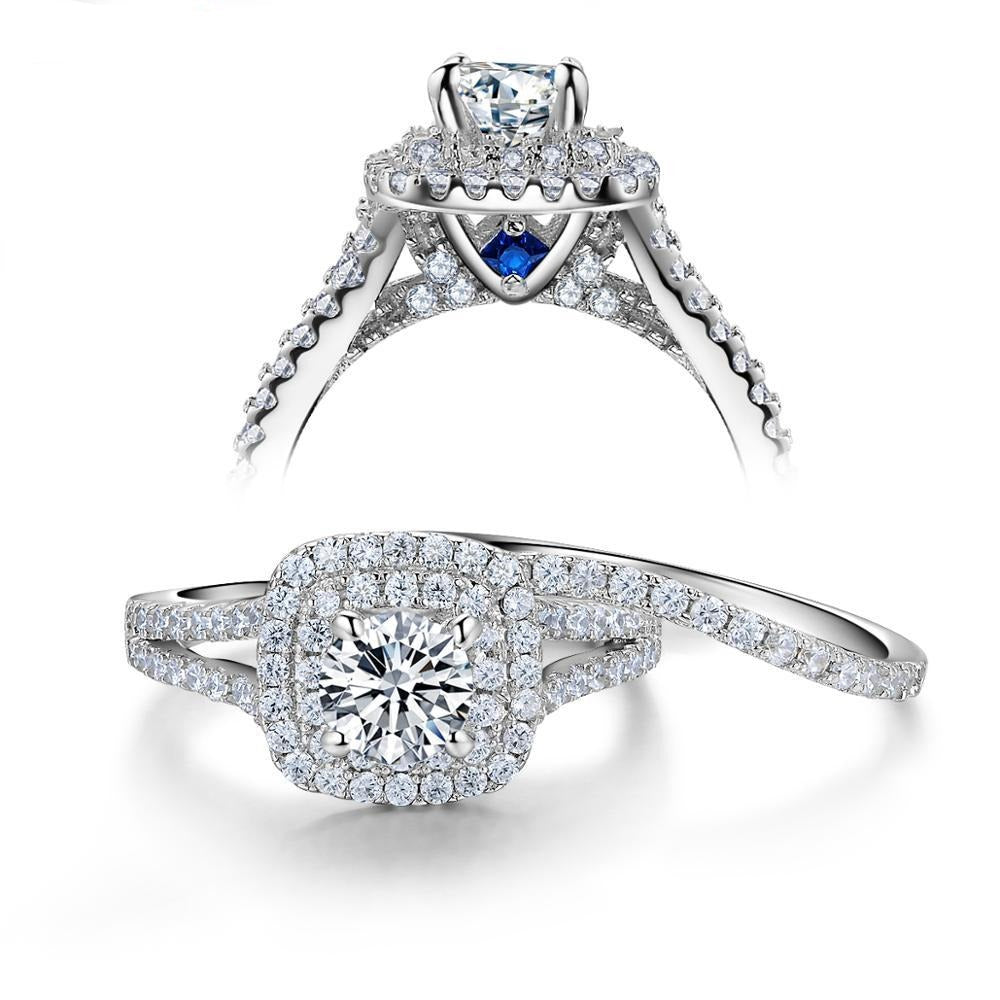 The Blue Side Victorian Wedding Ring Sets - the jewellery house