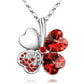 Austrian Crystal  four Leaf Leaves Clover pendant necklaces - the jewellery house