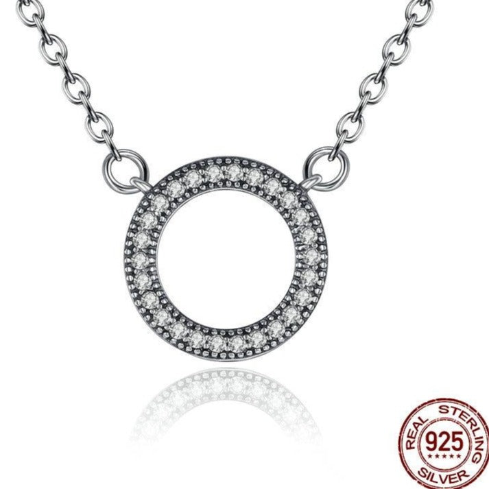  Romantic Sterling Silver Circle Pendant Necklaces - The Jewellery House