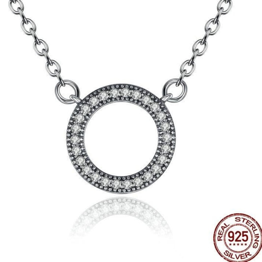  Romantic Sterling Silver Circle Pendant Necklaces - The Jewellery House