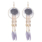 Long Bohemian Style Hanging Drop Leaf Colorful Feather Earrings - the jewellery house
