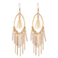 Long Bohemian Style Hanging Drop Leaf Colorful Feather Earrings - the jewellery house