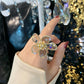 high-grade copper inlaid butterfly zircon stone ring - The Jewellery House