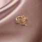 high-grade copper inlaid butterfly zircon stone ring - The Jewellery House