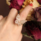 high-grade copper inlaid butterfly zircon stone ring - The Jewellery House